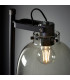 Urban Task Floor Lamp Smokey Grey Tinted Glass & Black Chrome Plate E27-6