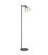 Urban Task Floor Lamp Smokey Grey Tinted Glass & Black Chrome Plate E27-8