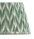 Eltham Brushed Aged Brass Green Flex Pendant Light with Cotswold Green Fabric Zigzag Shade 40cm B22-7