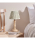 Bibury Natural Ash Table Lamp with Herb Garden Green Fabric Leaf Shade 20cm B22-3