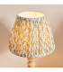 Bibury Natural Ash Table Lamp with Herb Garden Green Fabric Leaf Shade 20cm B22-4