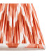 Bibury Natural Ash Wall Light with Apricot Orange Fabric Zigzag Shade 20cm B22-8