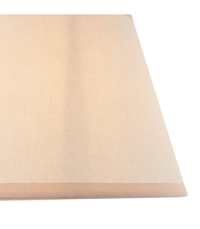 Bibury Natural Ash Wall Light with Vintage White Fabric Ivy Shade 20cm B22-6