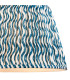 Cane Natural Bamboo Floor Lamp with Marlin Blue Fabric Ripple Shade 40cm E27-8