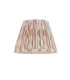 Carnaby Satin Almond White Paint Wall Light with Neutral Print Fabric Ikat Shade 20cm B22-9