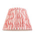 Carnaby Satin Cotswold Green Paint Wall Light with Coral Pink Fabric Ripple Shade 20cm B22-9