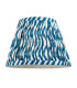 Carnaby Satin Marlin Blue Paint Wall Light with Marlin Blue Fabric Ripple Shade 20cm B22-9