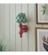 Carnaby Satin Pink Clay Paint Wall Light with Cotswold Green Fabric Zigzag Shade 20cm B22-3