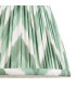Carnaby Satin Pink Clay Paint Wall Light with Cotswold Green Fabric Zigzag Shade 20cm B22-8