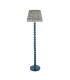Higgledy Gloss Marlin Blue Paint Floor Lamp with Marlin Blue Fabric Ripple Shade 40cm E27-1