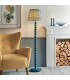 Higgledy Gloss Marlin Blue Paint Floor Lamp with Marlin Blue Fabric Ripple Shade 40cm E27-2