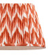Higgledy Gloss Pink Clay Paint Floor Lamp with Apricot Orange Fabric Zigzag Shade 40cm E27-8