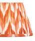 Higgledy Gloss Cotswold Green Paint Table Lamp with Apricot Orange Fabric Zigzag Shade 25cm E14-8
