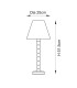 Higgledy Gloss Cotswold Green Paint Table Lamp with Apricot Orange Fabric Zigzag Shade 25cm E14-10