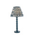 Higgledy Gloss Marlin Blue Paint Table Lamp with Marlin Blue Fabric Ripple Shade 25cm E14-1