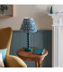 Higgledy Gloss Marlin Blue Paint Table Lamp with Marlin Blue Fabric Ripple Shade 25cm E14-3