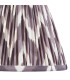 Higgledy Gloss Marlin Blue Paint Table Lamp with Pearl Grey Fabric Zigzag Shade 25cm E14-7
