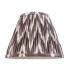 Higgledy Gloss Marlin Blue Paint Table Lamp with Pearl Grey Fabric Zigzag Shade 25cm E14-8