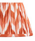 Higgledy Gloss Marlin Blue Paint Table Lamp with Apricot Orange Fabric Zigzag Shade 25cm E14-7