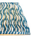 Higgledy Gloss Pink Clay Paint Table Lamp with Marlin Blue Fabric Ripple Shade 25cm E14-8