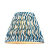 Higgledy Gloss Pink Clay Paint Table Lamp with Marlin Blue Fabric Ripple Shade 25cm E14-9