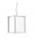 1 Light Outdoor Ceiling Pendant Light White, E27 - 1