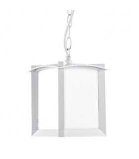1 Light Outdoor Ceiling Pendant Light White, E27 - 1