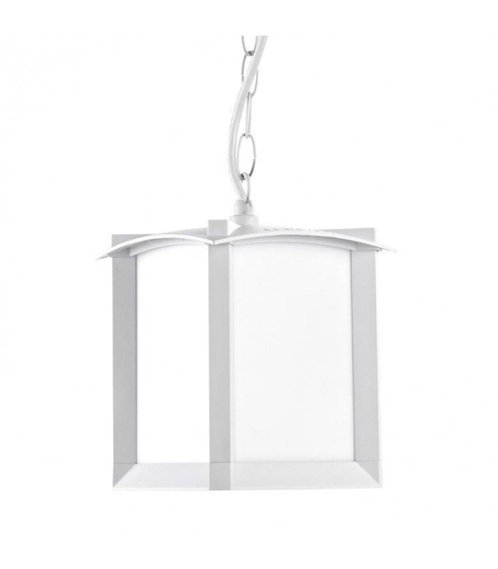 1 Light Outdoor Ceiling Pendant Light White, E27 - 1