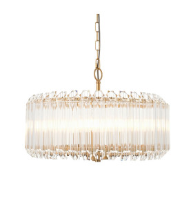 Orchid Dome Pendant Ceiling Light Clear Glass E27 or B22-1