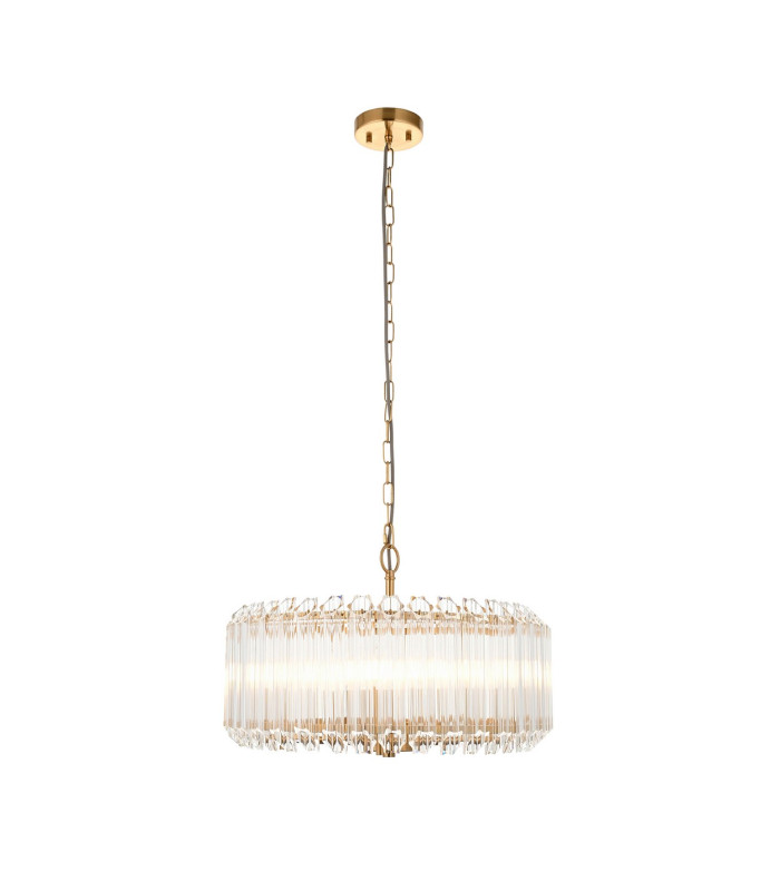 Orchid Dome Pendant Ceiling Light Clear Glass E27 or B22-8