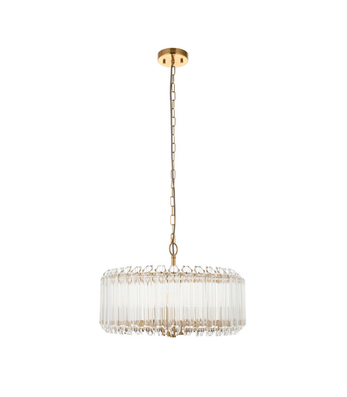 Orchid Dome Pendant Ceiling Light Clear Glass E27 or B22-9