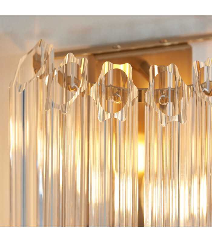 Carnation Dome Pendant Ceiling Light Clear Glass E27 or B22-5