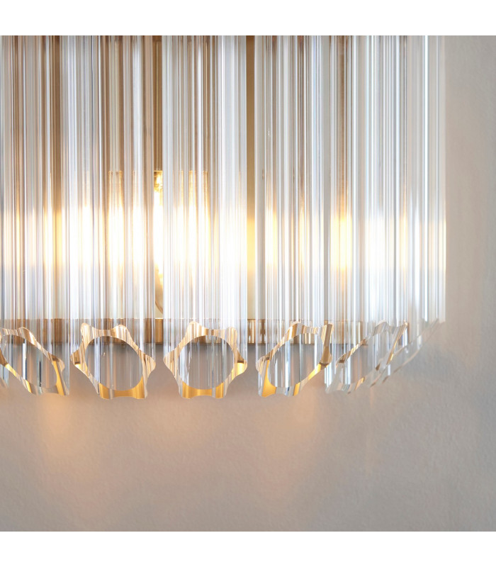 Carnation Dome Pendant Ceiling Light Clear Glass E27 or B22-6