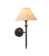 Thornton Outdoor Wall Lantern Matt Black & Clear Glass E27-1