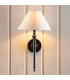 Thornton Outdoor Wall Lantern Matt Black & Clear Glass E27-3