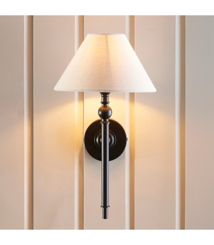 Thornton Outdoor Wall Lantern Matt Black & Clear Glass E27-3