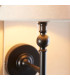 Thornton Outdoor Wall Lantern Matt Black & Clear Glass E27-6