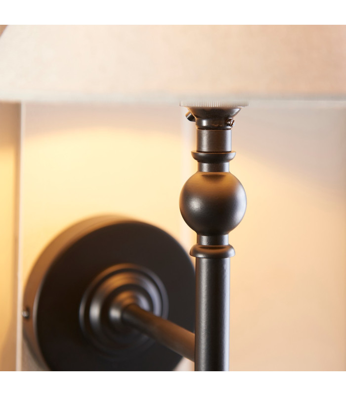 Thornton Outdoor Wall Lantern Matt Black & Clear Glass E27-6