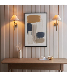 Ashcroft Multi Arm Semi Flush Ceiling Lamp Brushed Aged Brass Plate & Clear Glass 3x E14-2