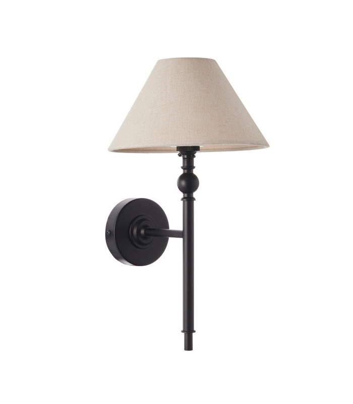 Thornton Outdoor Wall Lantern Matt Black & Clear Glass E27-9