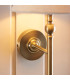 Ashcroft Multi Arm Semi Flush Ceiling Lamp Brushed Aged Brass Plate & Clear Glass 3x E14-6