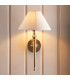 Ashcroft Multi Arm Semi Flush Ceiling Lamp Brushed Aged Brass Plate & Clear Glass 3x E14-7