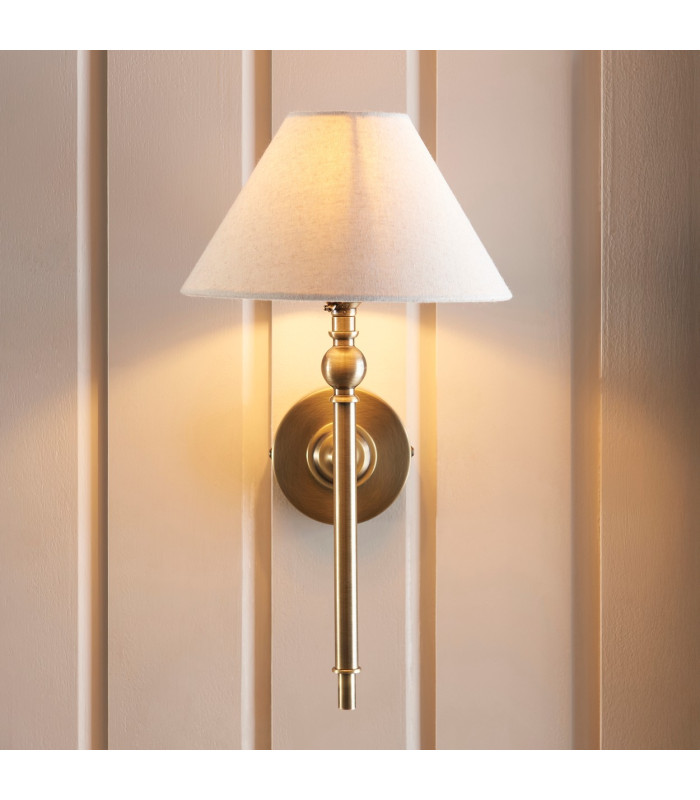Ashcroft Multi Arm Semi Flush Ceiling Lamp Brushed Aged Brass Plate & Clear Glass 3x E14-7
