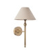 Ashcroft Multi Arm Semi Flush Ceiling Lamp Brushed Aged Brass Plate & Clear Glass 3x E14-9