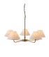 Ashcroft Bowl Semi Flush Ceiling Light Brushed Aged Brass Plate & Clear Glass E27-1