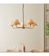 Ashcroft Bowl Semi Flush Ceiling Light Brushed Aged Brass Plate & Clear Glass E27-3