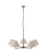 Ashcroft Bowl Semi Flush Ceiling Light Brushed Aged Brass Plate & Clear Glass E27-9