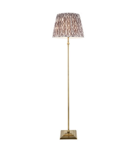 Ashcroft Ribbed Dome Wall Lamp Brushed Aged Brass Plate & Clear Ribbed Glass E14-1