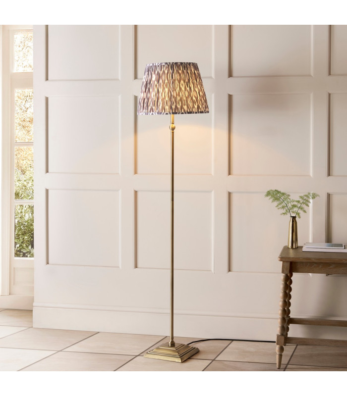 Ashcroft Ribbed Dome Wall Lamp Brushed Aged Brass Plate & Clear Ribbed Glass E14-2