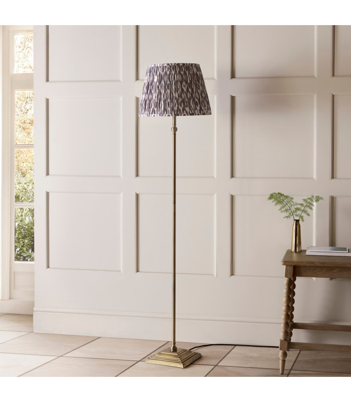 Ashcroft Ribbed Dome Wall Lamp Brushed Aged Brass Plate & Clear Ribbed Glass E14-3